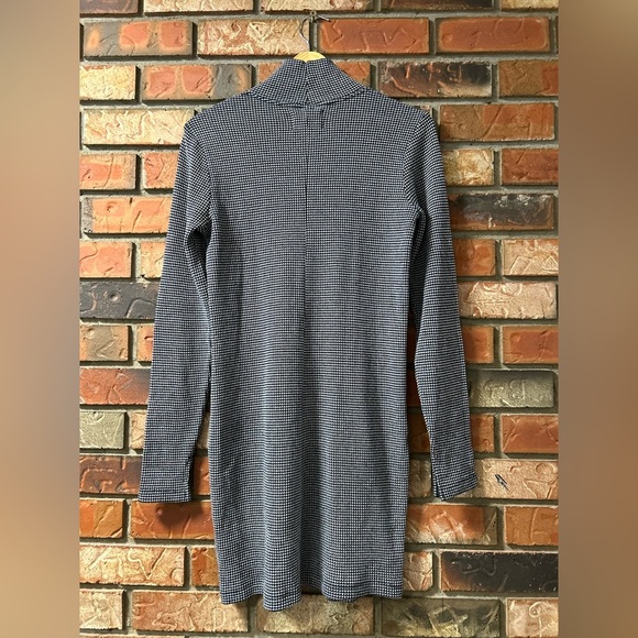 Anthropologie Sol Angeles Twilight Mockneck Long Sleeve Checkered Mini Dress - Picture 7 of 7